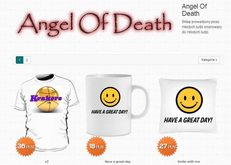 śmieszne koszulki angel of death