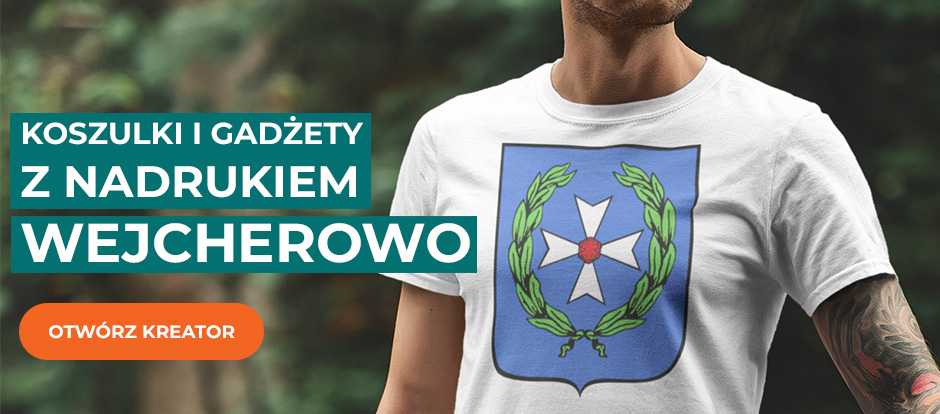 Kreator koszulek - gadżety reklamowe z herbem Wejherowa