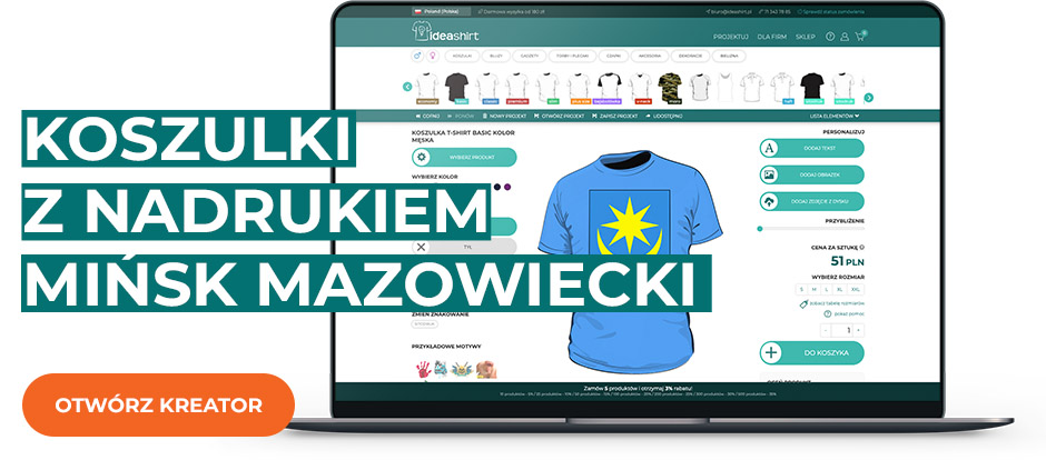 Koszulki z nadrukiem Mińsk Mazowiecki